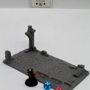 Ruine Murale Antique 02 | Terrain Tactique WTC | Décor Warhammer 28-32mm - terrain Warhammer 40K 28mm imprime 3D