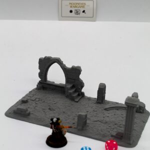 Ruine Basse Antique 04 | Set Complet Murs WTC | Terrain 28-32mm - terrain Warhammer 40K 28mm imprime 3D