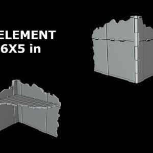 TCB GW Ruin 6x5 | Wargame Terrain 28-32mm