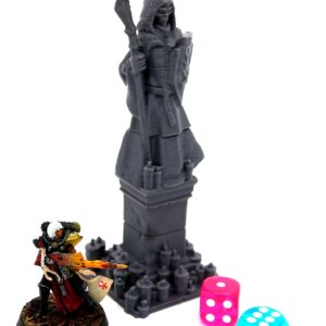 Statue Cimetière Ange Pleurant Décor Funéraire 28-32mm - Vue principale - Figurine wargame miniature