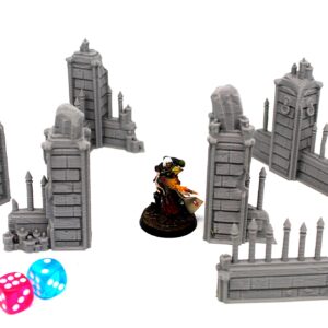Lot 6 Cemetery Walls | Wargame Terrain 28-32mm