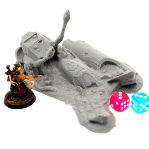 Crashed Xenos Ship 03 | Wargame Terrain 28-32mm