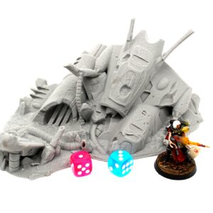 Crashed Xenos Ship 01 | Wargame Terrain 28-32mm