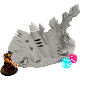 Crashed Xenos Ship 06 | Wargame Terrain 28-32mm
