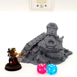 Leman Russ Destroyed 02 | Wargame Terrain 28-32mm