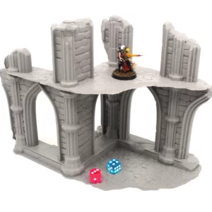 Temple Ruin 02 | Sanctuaire Effondré | Décor Fantasy 28-32mm - terrain fantasy 28mm imprimé 3D