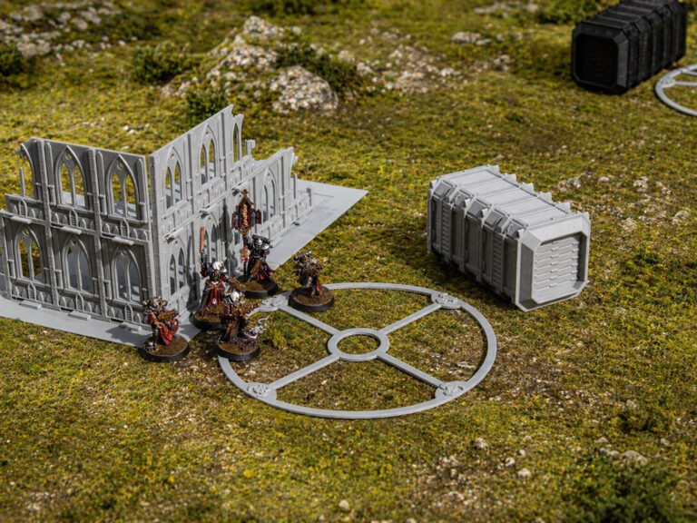 Mise en scène avec des décors imprimés en 3D par MooneEyes Wargame