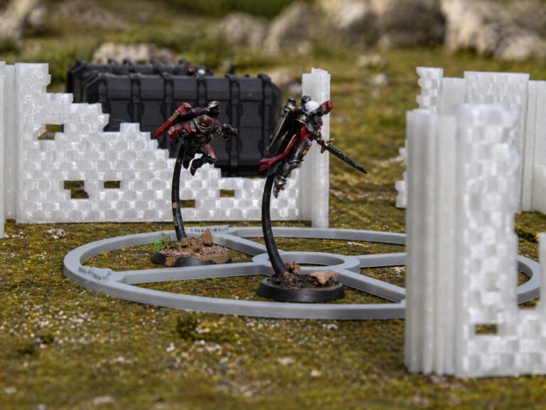 Mise en scène avec des décors imprimés en 3D par MooneEyes Wargame