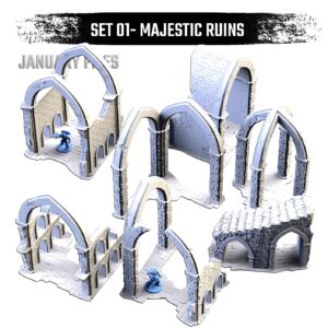 Pack Majestic Ruins | Collection Complète 28-32mm - terrain fantasy 28mm imprimé 3D