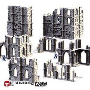 Pack Temple en Ruines | Décor Antique 28-32mm - terrain fantasy 28mm imprimé 3D