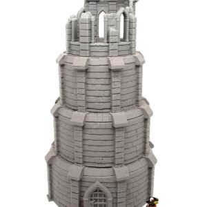 Tour Middle Earth Brisée | Ruine Gondor | Décor LOTR 28-32mm - terrain fantasy 28mm imprimé 3D