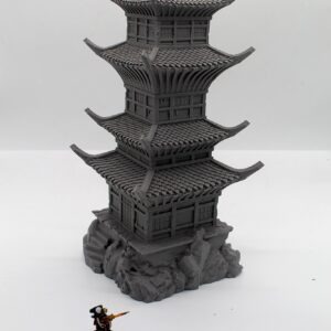 Tour Orientale | Pagode Haute | Pièce Maîtresse 28-32mm - terrain Warhammer 40K 28mm imprimé 3D