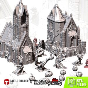 Pack Night of the Living Dead | Horror 28-32mm - terrain wargame 28mm imprimé 3D