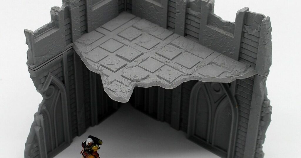 Ruine Classic GW Large terrain wargame impression 3D Warhammer 40K