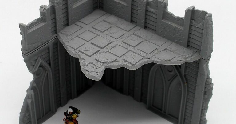 Ruine Classic GW Large terrain wargame impression 3D Warhammer 40K