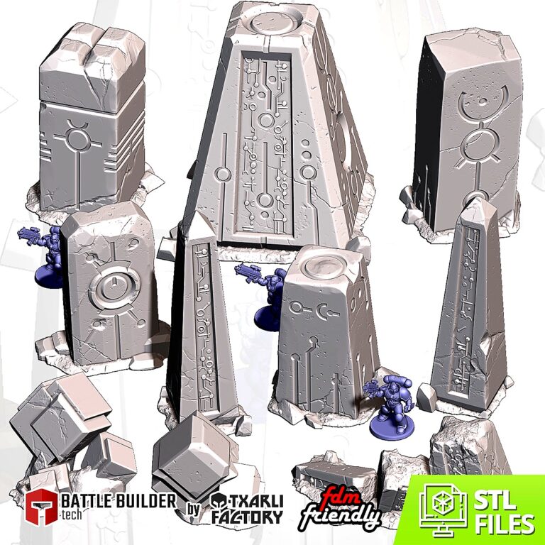 Monolithes Xenos : le Décor Alien Incontournable pour vos Tables Warhammer 40K | MoonEyes Wargame