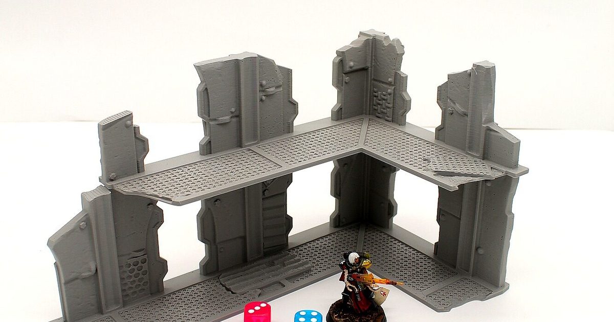 Table de tournoi wargame avec décors imprimés 3D PLA Premium