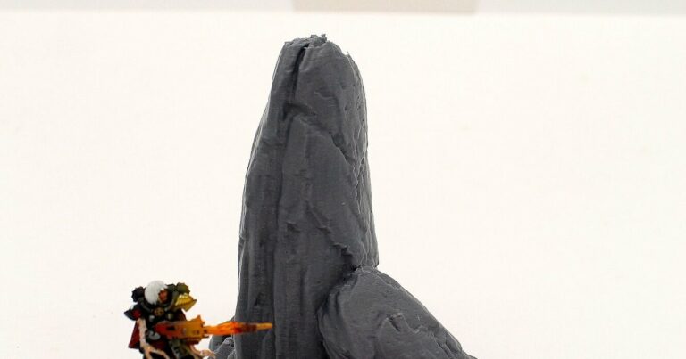 Rocher 02 Rocky Compact scatter terrain wargame impression 3D 28mm