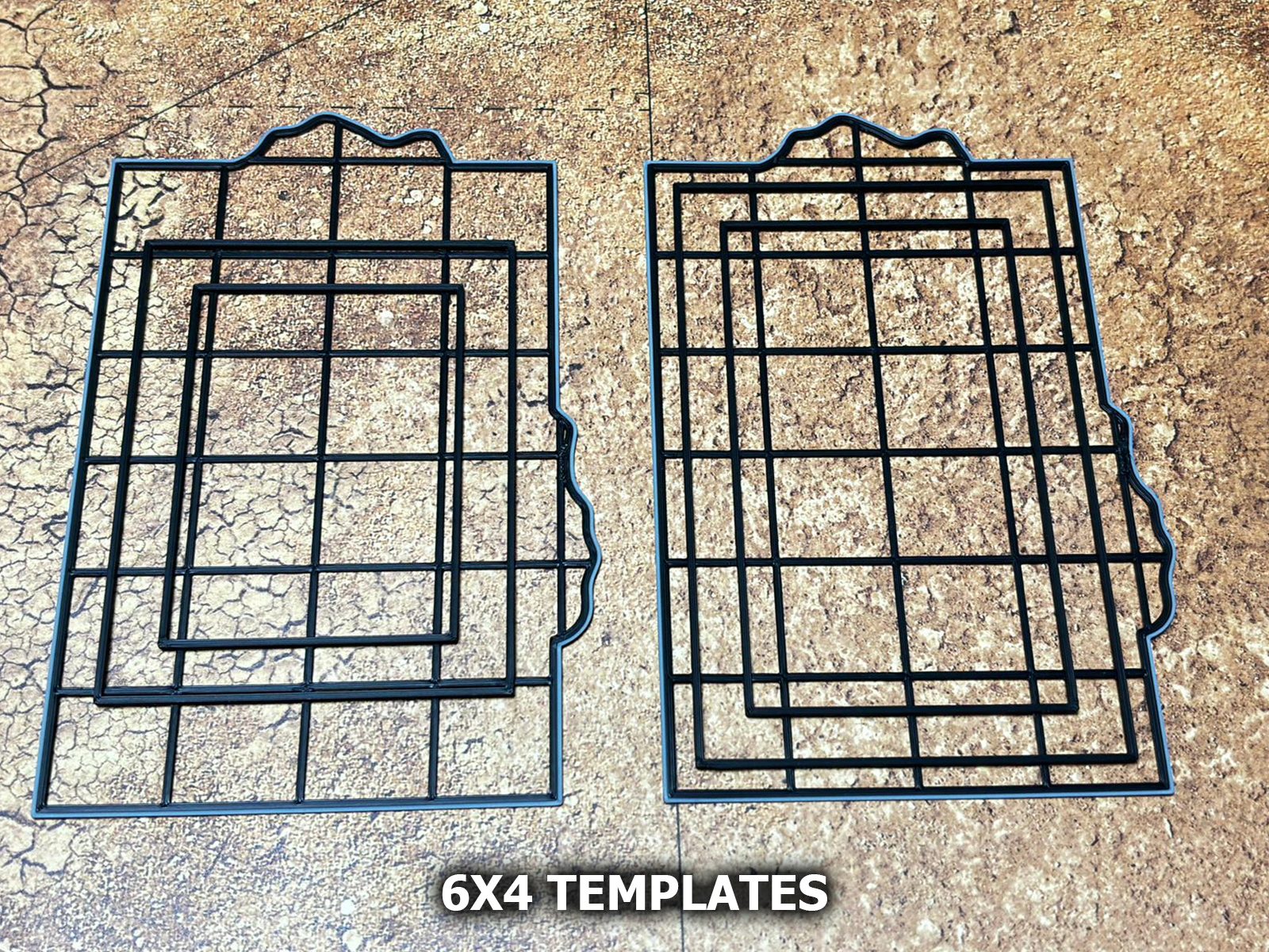 Gabarits de zone 6x4 pouces du pack V11
