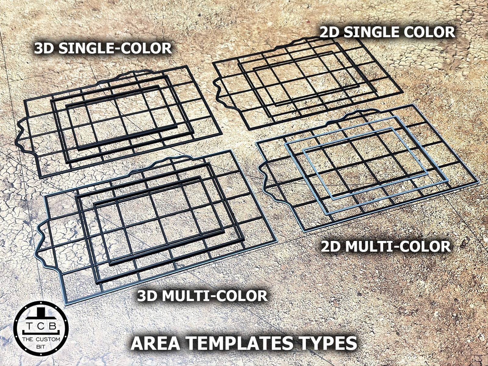 Les 6 formats de gabarits de zone du pack V11